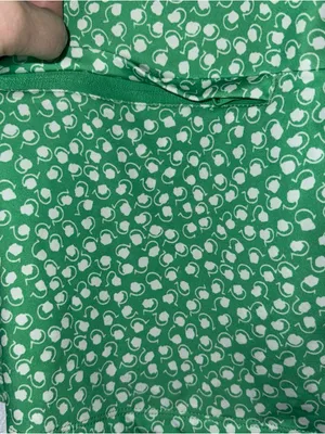 Ralph Lauren RLX Green Pattern Long Sleeve Gold Mock Neck Top Medium‎ thumbnail 5