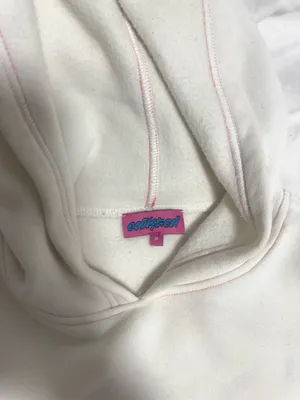 White and Pink Edikted Hoodie thumbnail 2