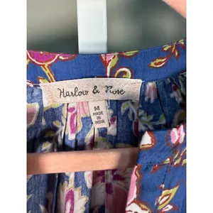 Harlow & Rose Floral Boho Tiered Midi Dress Cottagecore Prairie‎ NWT Medium thumbnail 5