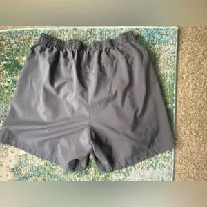 Adidas gray logo running shorts, size large thumbnail 7