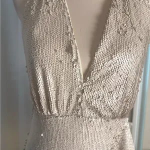 DO+BE Matte Tan Sequin Backless Dress Medium thumbnail 2