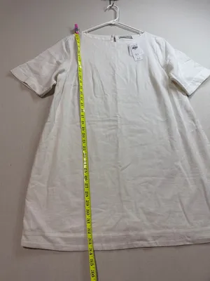 Abercrombie & Fitch White Short Sleeve Mini Dress thumbnail 4