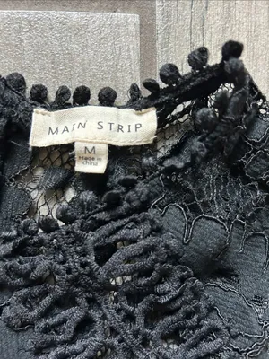 Main Strip Black Lace Mini Dress thumbnail 2
