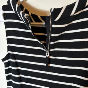Talbots Petite Black and White Striped‎ Sleeveless Sheath Dress Career Size P thumbnail 6