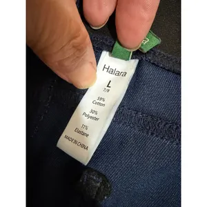 Halara Jeggings Blue L Womens Pull On High Waisted Stretch Denim Look thumbnail 6