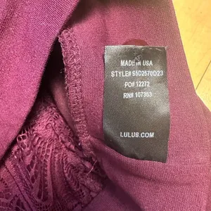LULU'S 2 Piece Purple Lace Back Crop TOp & Skirt Set Size Small thumbnail 10