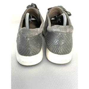 Donald J Pliner Miranda Platform Sneaker Size 9 Gray Suede Leather Lace Up Shoe thumbnail 8