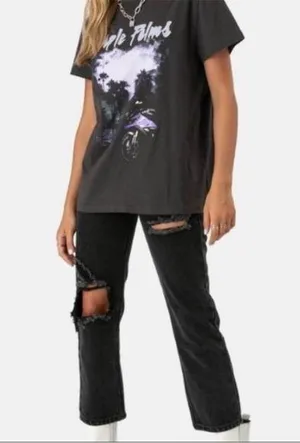 Adika Andor High Rise Straight Leg Cropped Jeans in Black Size 30 thumbnail 1
