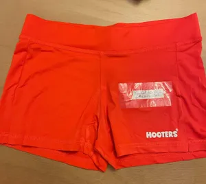New Women’s Hooters girl Uniform Shorts with a Flaw size Medium thumbnail 1