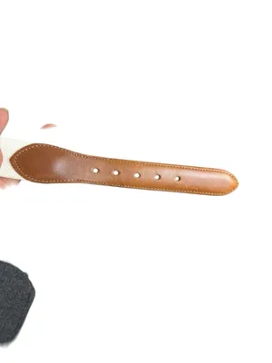 Coach White Linen Leather Belt thumbnail 3