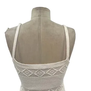 Hello Molly Venus Retrograde Knit Mini Dress Beige Cream Size‎ US 8 thumbnail 9