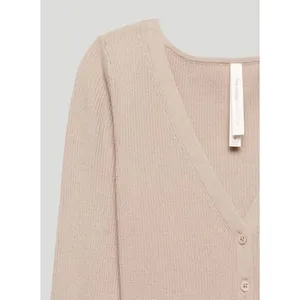 The Group Babaton Womens Pink Waffle Knit Cardigan S V-Neck SWF0-1113-30 thumbnail 2