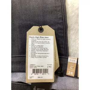 Prana Kayla High Rise Jean Denim Solid Dark Gray Womens Size 2 26 Regular… thumbnail 8
