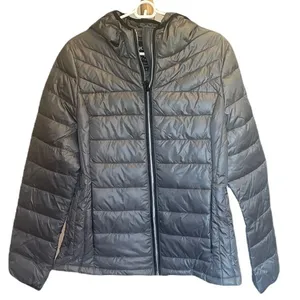 NWT Noize Gray Hooded Puffer Full Zip Jacket Coat Sz Lg‎ thumbnail 3