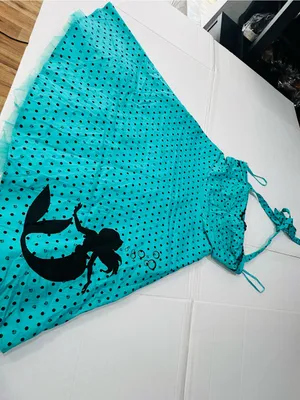 Disney torrid Teal Polka Dot Dress with Black Accents thumbnail 3