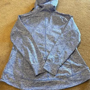 CG by Champion Duo Dry Purple Chambray Zip Up Hoodie, Size L thumbnail 7
