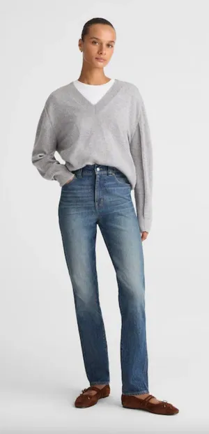 Madewell The Perfect Vintage Jean High Rise Tapered Jeans Blue Size 25 thumbnail 1