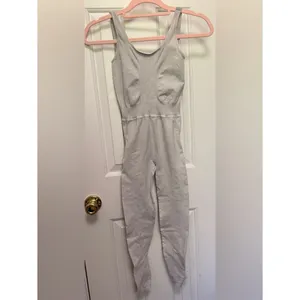 Free People Movement‎ Good Karma Onesie Vintage Ice Gray XS/S Seamless thumbnail 4