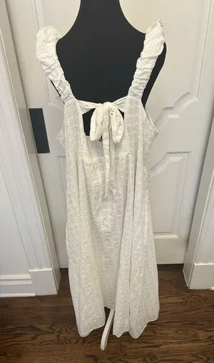 Arula C White Eyelet Tie Back Maxi Dress Altar’d State Plus Size NEW thumbnail 6