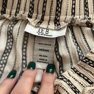 Joe B by Joe Benbasset Striped Linen Casual Pants Size M thumbnail 6