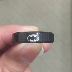 6mm Black Batman Ring thumbnail 2