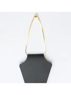 NWT G by Gennaro Womens Fashion Flat Chain Elegant Bracelet Gold Yellow 7.5" thumbnail 2