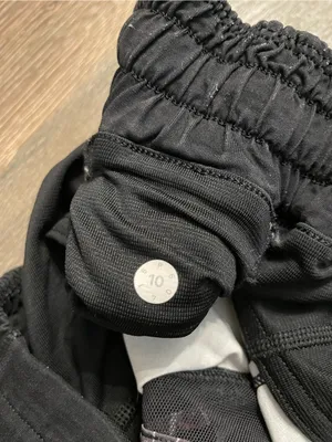 lululemon athletica Black Patterned Run Hotty Hot Short Accents Size 10 thumbnail 7