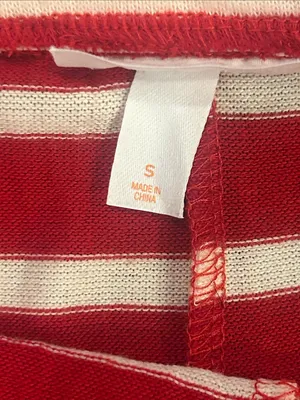 Colsie Red and Cream Striped Pajama Set thumbnail 4