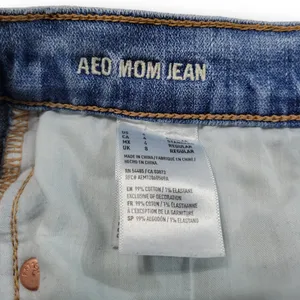 American Eagle Outfitters Stretch Mom Jeans Size 4 Destroyed Ripped Torn Distressed thumbnail 6