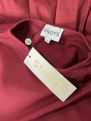SNDYS x REVOLVE Maya Bubble Dress in Cranberry X-Small New Womens Mini thumbnail 6
