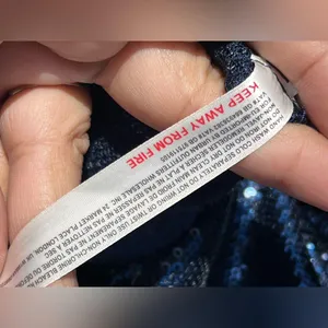 Free People Time to Shine Navy Blue Sequin Slip Dress thumbnail 9