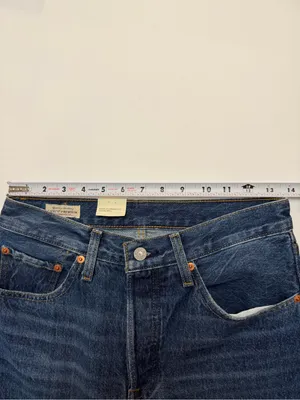 Levi's Women’s 501 Straight Leg Denim Jeans in Medium Blue Wash 26x32 NWT thumbnail 6