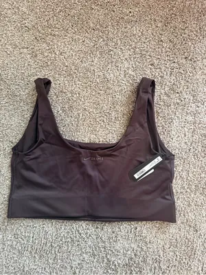 Nike x Skims SCOOP NECK BRA TOP in phoenix womens size large NWT thumbnail 6