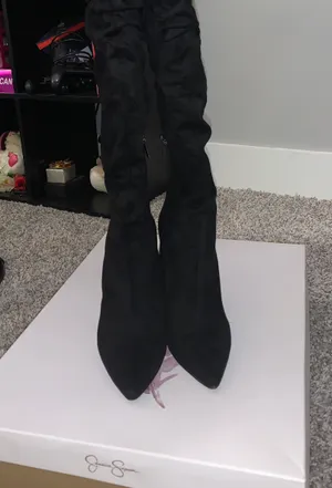 Jessica Simpson Black Boots thumbnail 4