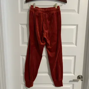 Aerie Velour Jogger Pants Rust Orange Brown Size XS thumbnail 10