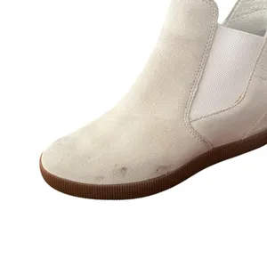 Sorel Boots Women's Size 8.5 White Suede Chelsea Wedge Ankle Booties Minimalist thumbnail 8
