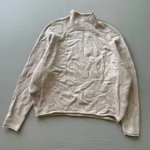 Beige Dolman Sleeve Mock-neck Sweater thumbnail 1