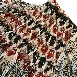 Sundance Paisley Peasant Blouse Smocked Detail & Tassels Womens L boho casual thumbnail 9