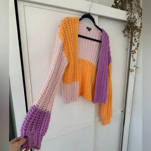 Wild Fable • Women’s Size S Color Block Chunky Knit Cardigan • Colorful • Neon thumbnail 3