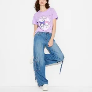 Sanrio My Melody and Kuromi Short Sleeve Graphic T-Shirt Size XL - Purple‎ - NWT thumbnail 3
