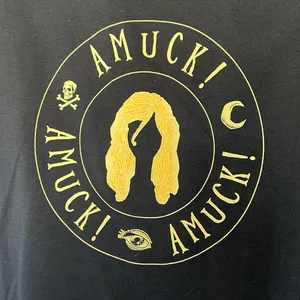 Disney NWOT Hocus Pocus Amuck Shirt Black Short Sleeve sz M thumbnail 2