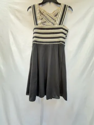 Anthropologie Maeve Black Crosswise Flare Dress Size 6 thumbnail 13