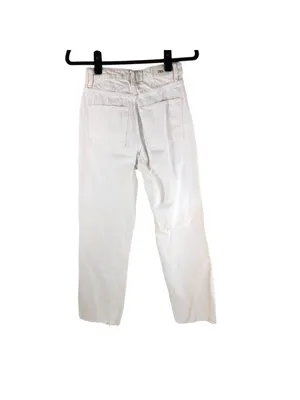 Zara Womens Mom Jeans High Rise White US 2 thumbnail 3