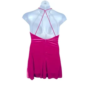 REVOLVE More To Come Kimmie Pink Velvet Mini Dress M Open Back Birthday Party thumbnail 10