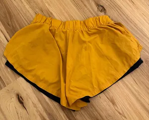 Mustard yellow free people shorts thumbnail 4
