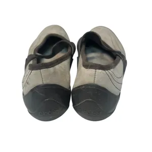 Crocs Nubuck Leather Mary Jane Comfort Slip-On Brown/Tan 8 thumbnail 4