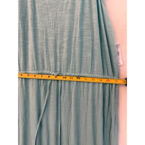 Ann Taylor Loft‎ Beach Maxi Dress Aqua Blue Crochet Racerback Slub Knit NWT 16 thumbnail 4