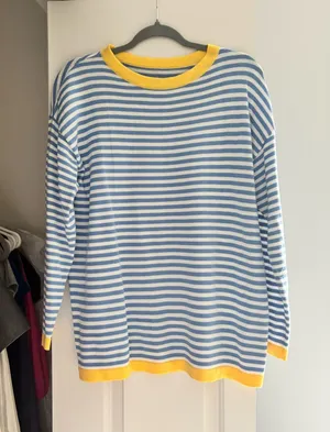 Striped Shirt Blue Size L thumbnail 1