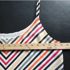 Cabin creek Cabi Festival Women Multicolor Cami Top Chevron Striped Relaxed Beach‎ Modern, M thumbnail 5