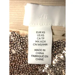 Gold Sequin Maxi Midi Skirt Size XS Slit Party Festive Fairy Whimsical Metallic thumbnail 7